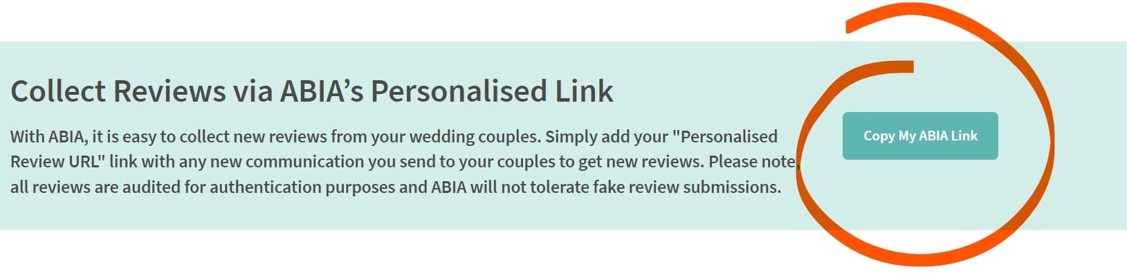 Perosnalised ABIA Link